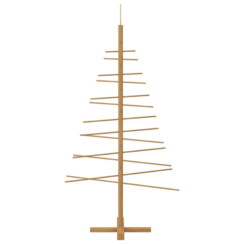vidaXL Wooden Christmas Tree with Stand Brown 150 cm Bamboo
