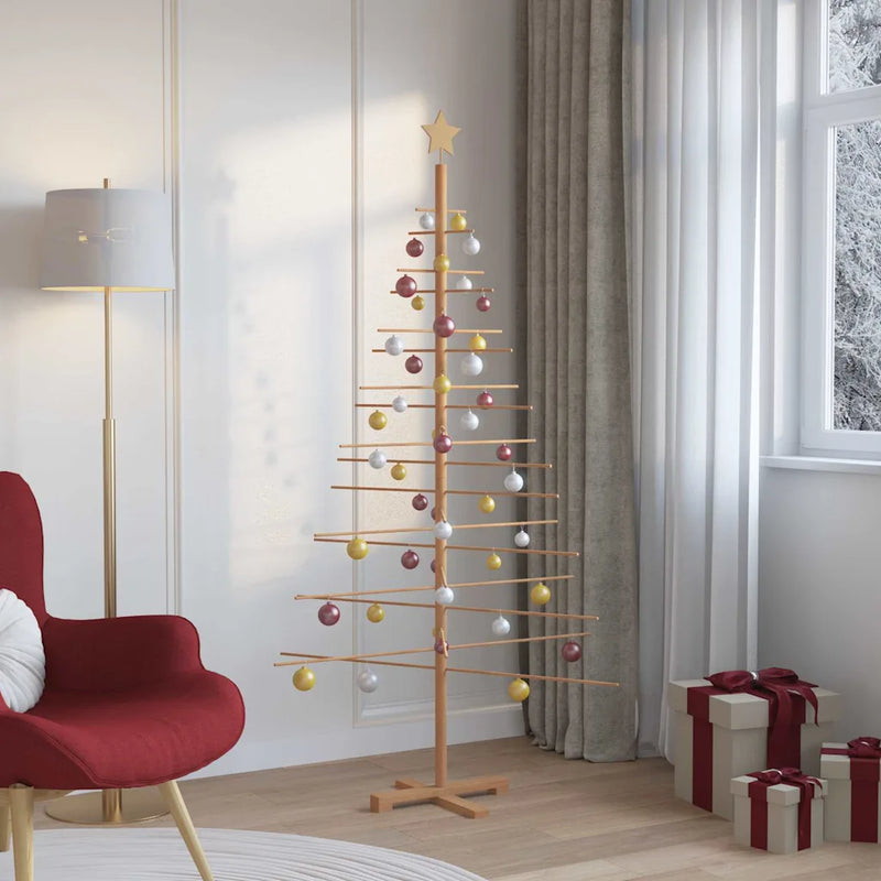 Wooden Christmas Tree KOTKA 180 cm Bamboo and solid pine wood