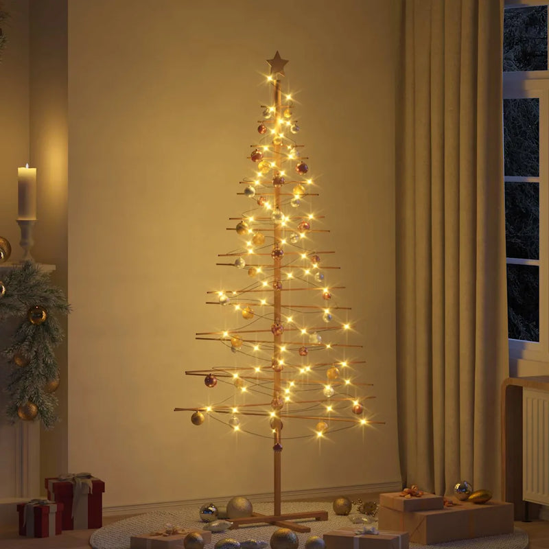 Wooden Christmas Tree KOTKA 210 cm Bamboo and solid pine wood