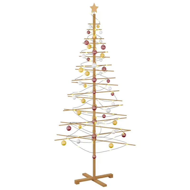 Wooden Christmas Tree KOTKA 210 cm Bamboo and solid pine wood