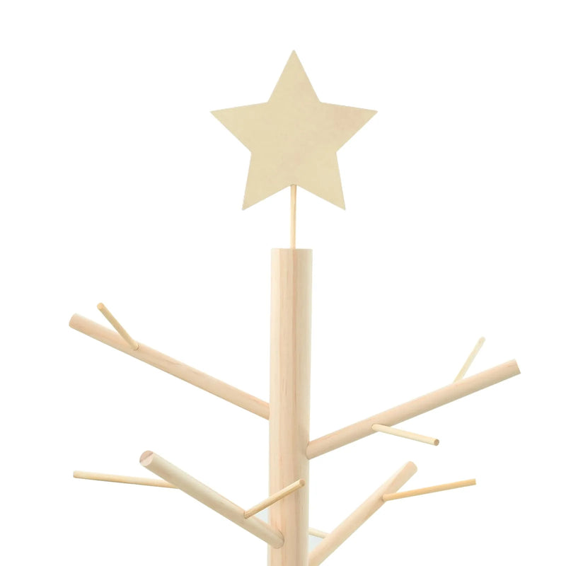 Wooden Christmas Tree KOTKA 125 cm Bamboo and solid pine wood