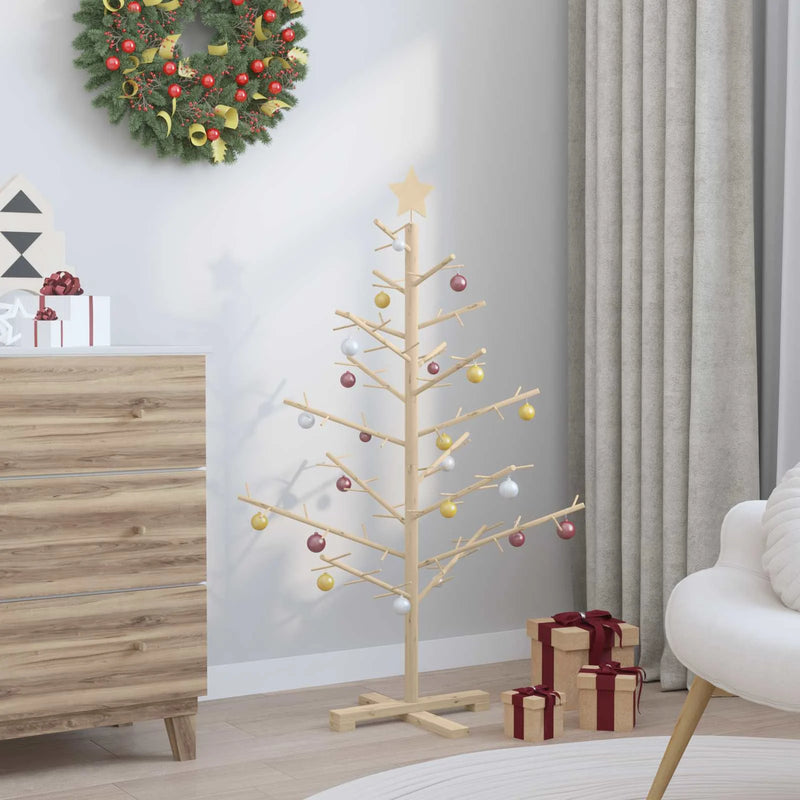 Wooden Christmas Tree KOTKA 125 cm Bamboo and solid pine wood
