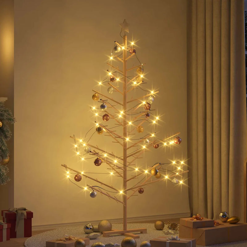 Wooden Christmas Tree KOTKA 180 cm Bamboo and solid pine wood