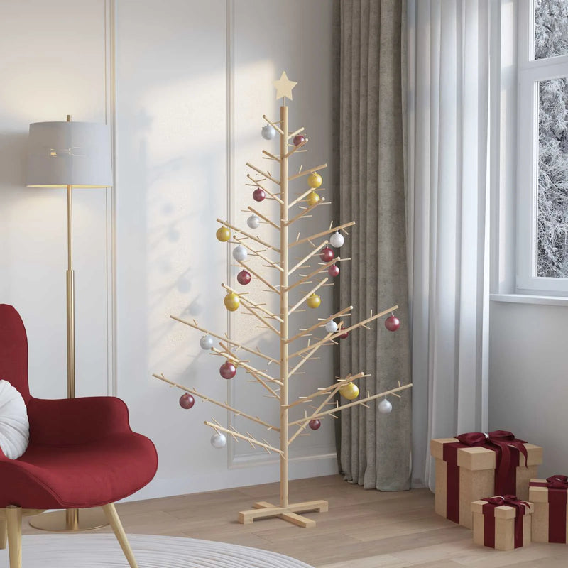 Wooden Christmas Tree KOTKA 180 cm Bamboo and solid pine wood