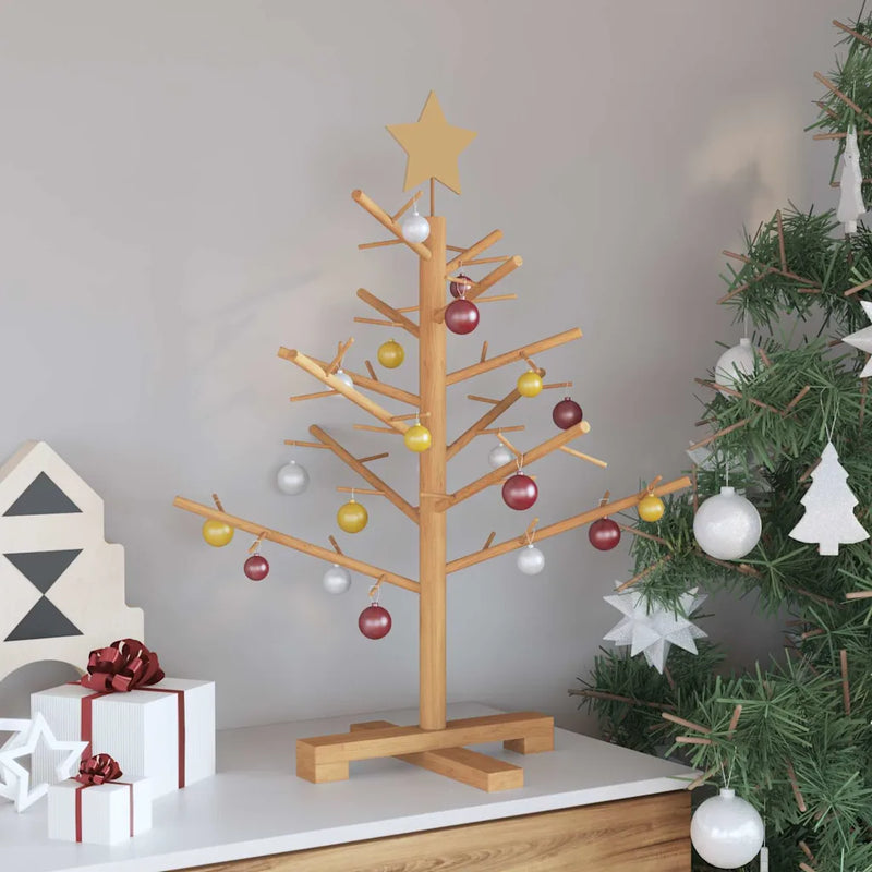 Wooden Christmas Tree KOTKA 75 cm Bamboo and solid pine wood