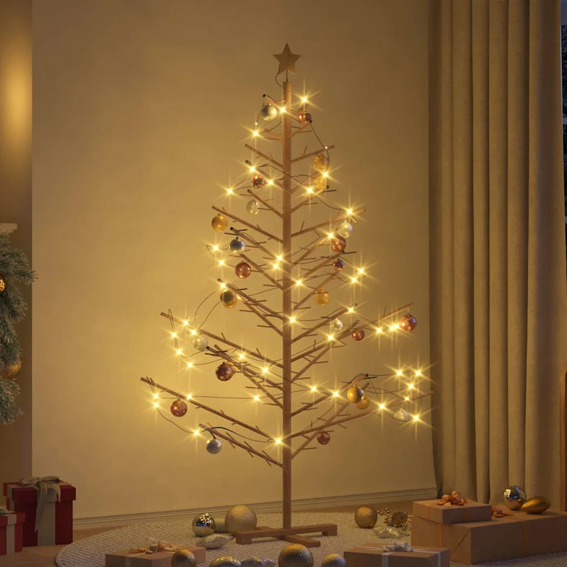 Wooden Christmas Tree KOTKA 180 cm Bamboo and solid pine wood