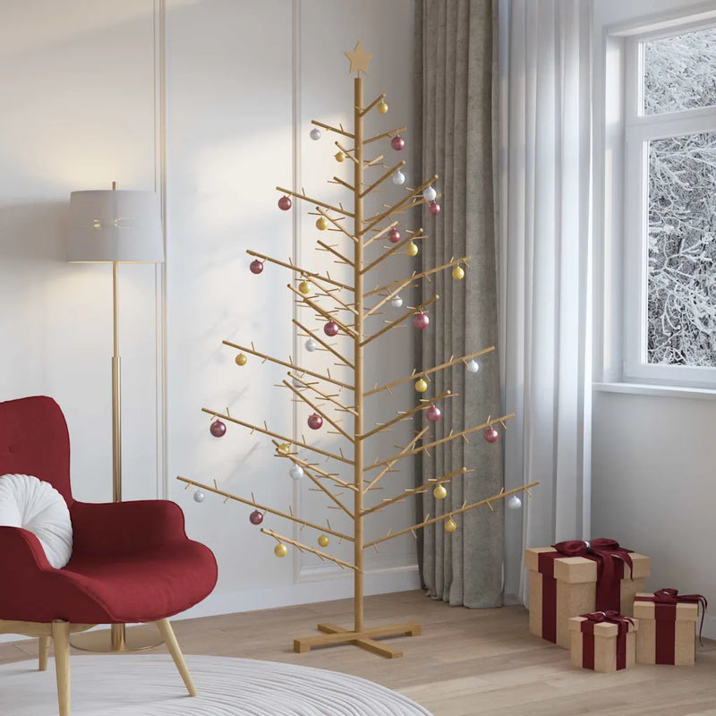 Wooden Christmas Tree KOTKA 210 cm Bamboo and solid pine wood