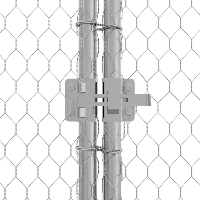vidaXL Chicken Cage Silver 200x170x177cm Galvanised Steel