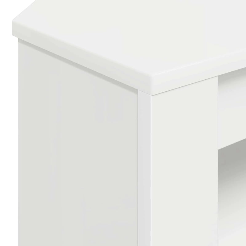 CornerTVCabinet 102 x 40,5 x 45 cm White Engineered Wood