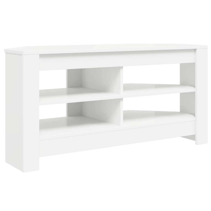 CornerTVCabinet 102 x 40,5 x 45 cm White Engineered Wood
