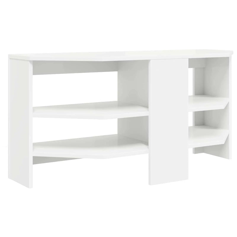 CornerTVCabinet 102 x 40,5 x 45 cm White Engineered Wood