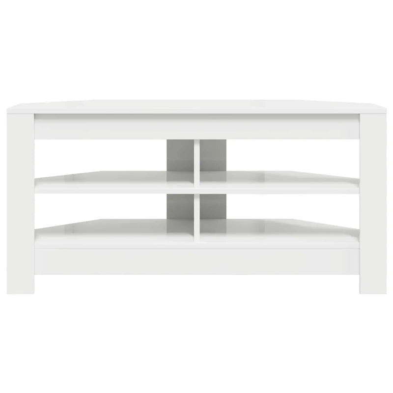 CornerTVCabinet 102 x 40,5 x 45 cm White Engineered Wood