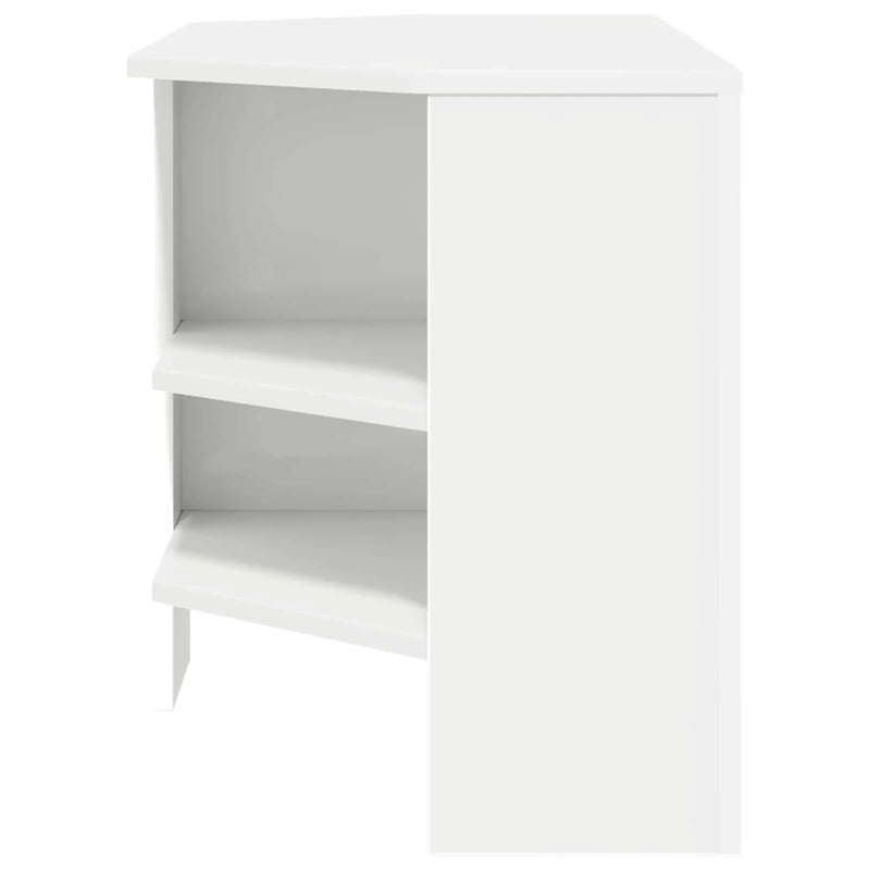 CornerTVCabinet 102 x 40,5 x 45 cm White Engineered Wood