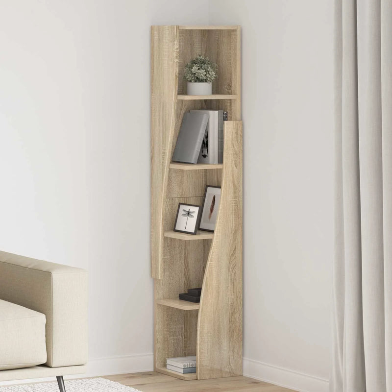 Corner Cabinet 27,5x27x140cm Engineered Wood Sonoma Oak