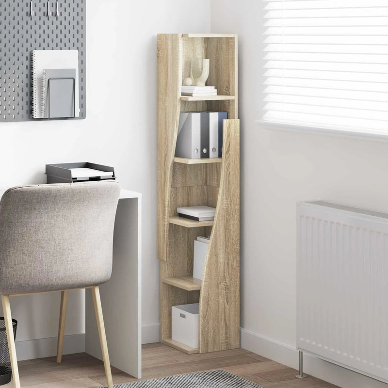 Corner Cabinet 27,5x27x140cm Engineered Wood Sonoma Oak