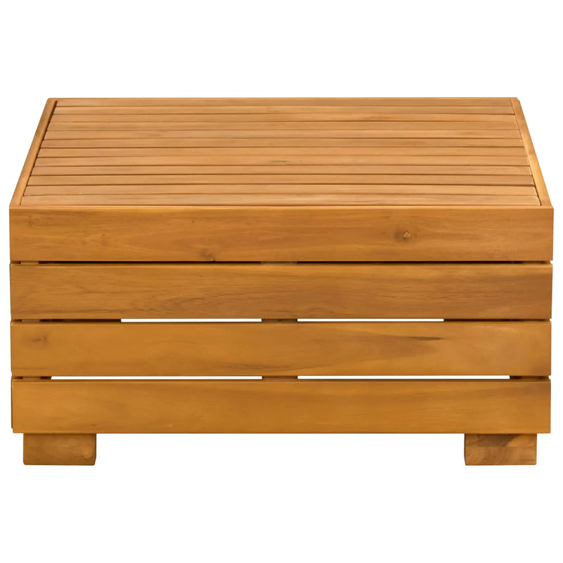Garden Side Table Solid Acacia Wood Brown 60 x 60 x 30 cm