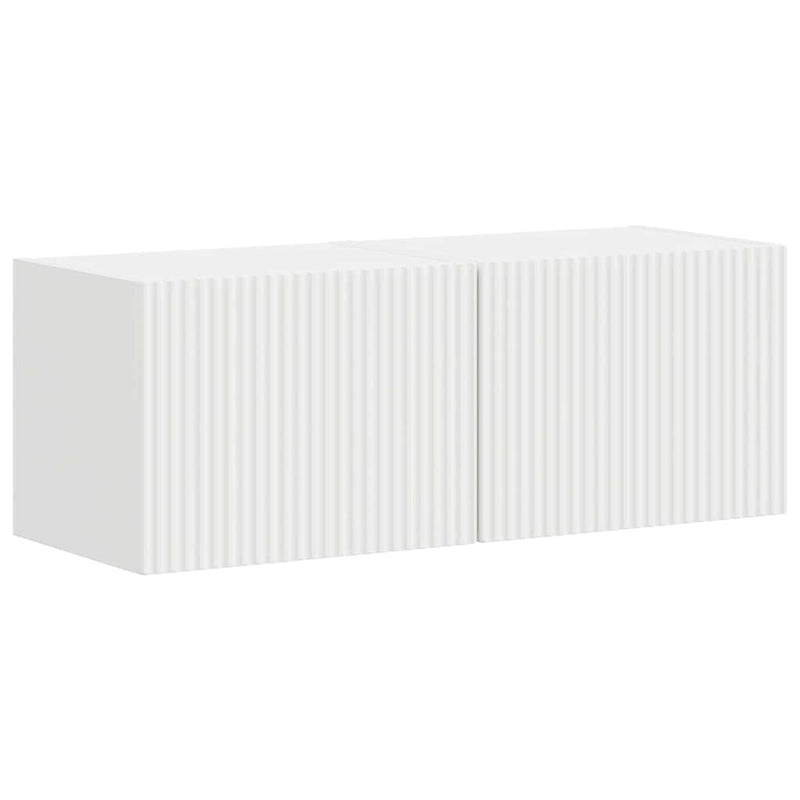 vidaXL TV Wall Cabinet 2 pcs White 60 x 31 x 29.5 cm Engineered Wood