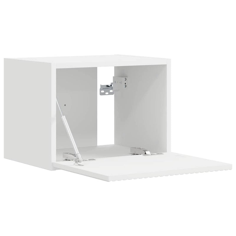 vidaXL TV Wall Cabinet 2 pcs White 60 x 31 x 29.5 cm Engineered Wood
