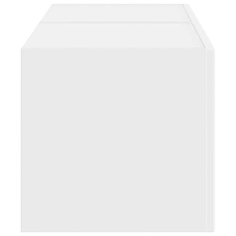 vidaXL TV Wall Cabinet 2 pcs White 60 x 31 x 29.5 cm Engineered Wood