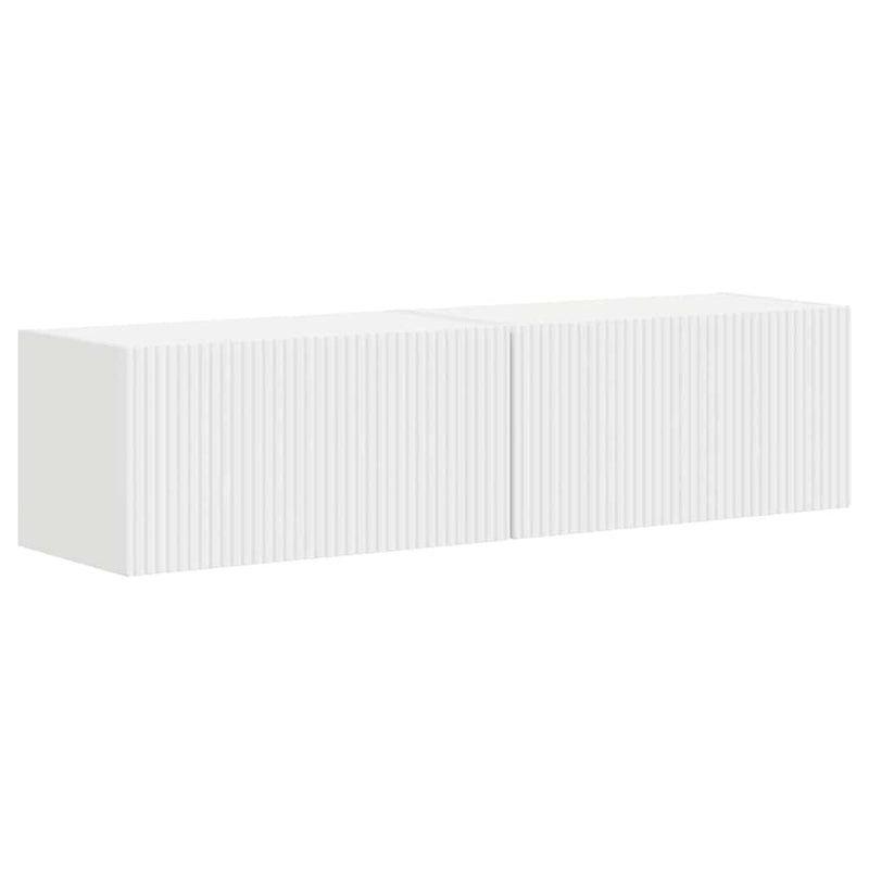 vidaXL TV Wall Cabinet 2 pcs White 60 x 31 x 29.5 cm Engineered Wood