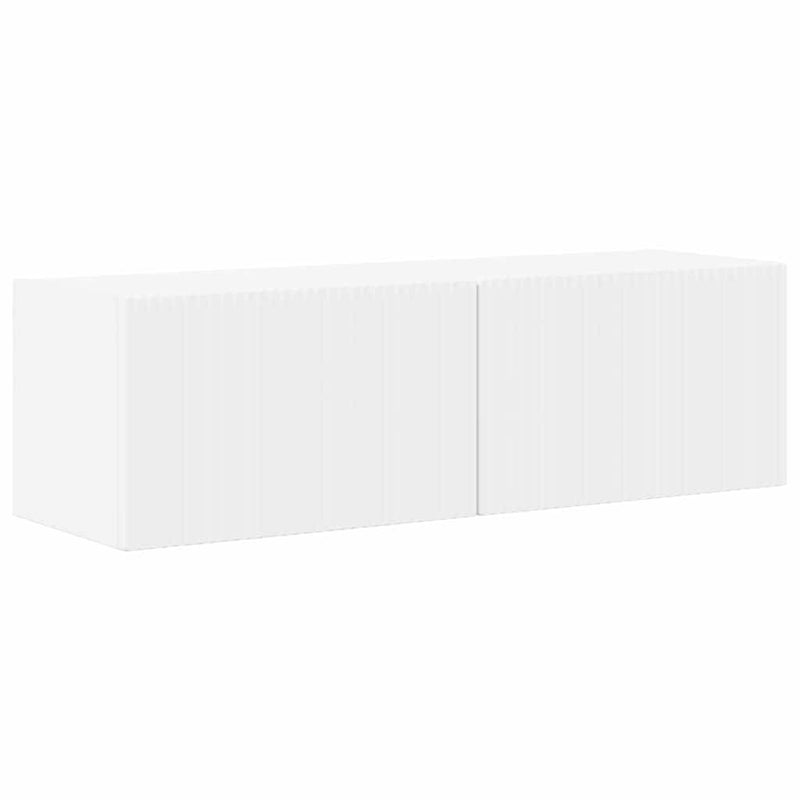 vidaXL TV Wall Cabinet 2 pcs White 60 x 31 x 29.5 cm Engineered Wood