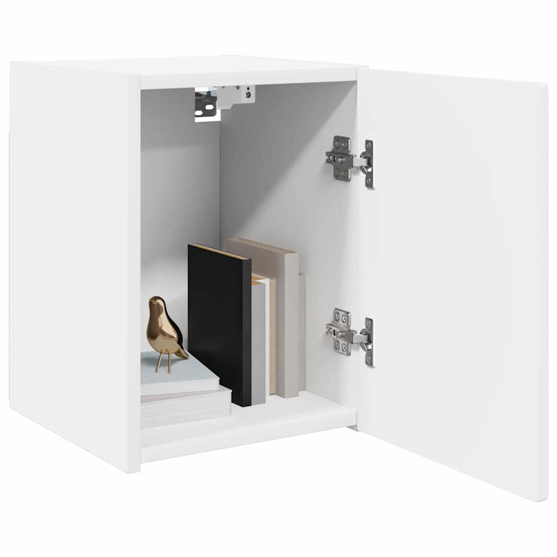 vidaXL TV Wall Cabinet 2 pcs White 30 x 31 x 40 cm Engineered Wood