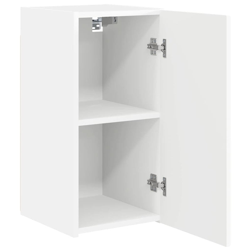 vidaXL TV Wall Cabinet 2 pcs White 30 x 31 x 60 cm Engineered Wood