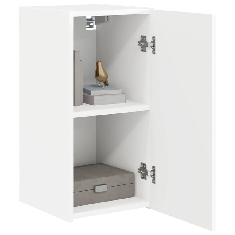vidaXL TV Wall Cabinet 2 pcs White 30 x 31 x 60 cm Engineered Wood