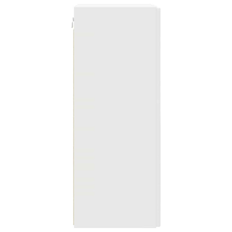 vidaXL TV Wall Cabinet 2 pcs White 30 x 31 x 80 cm Engineered Wood