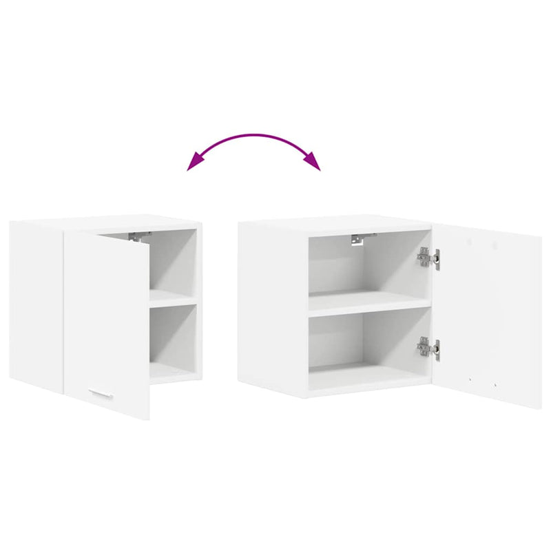 vidaXL Hanging Cabinet 2 pcs White 40 x 31 x 40 cm Engineered Wood