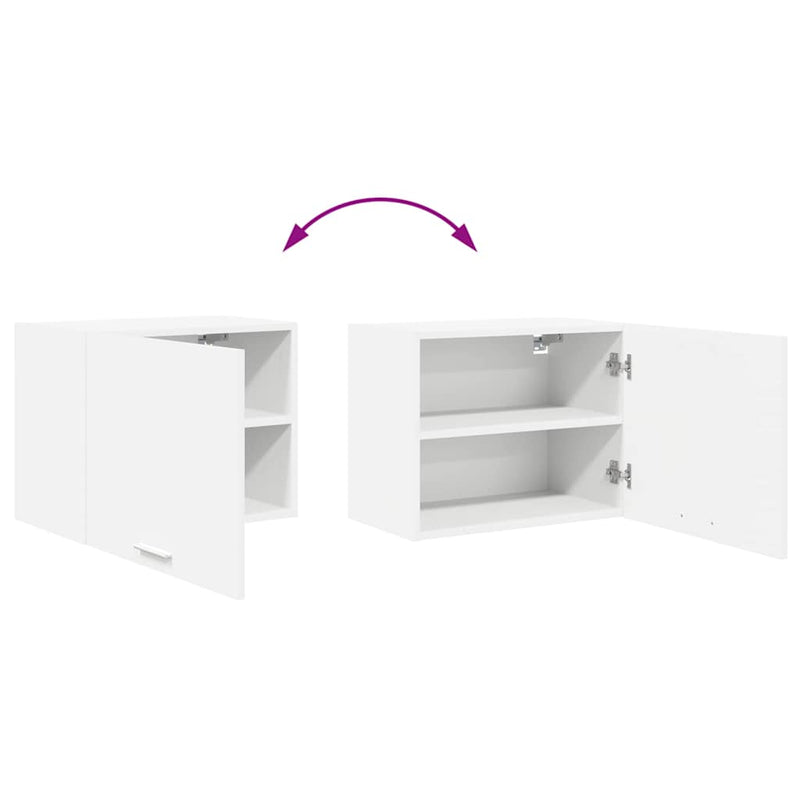 vidaXL Hanging Cabinet 2 pcs White 50 x 31 x 40 cm Engineered Wood