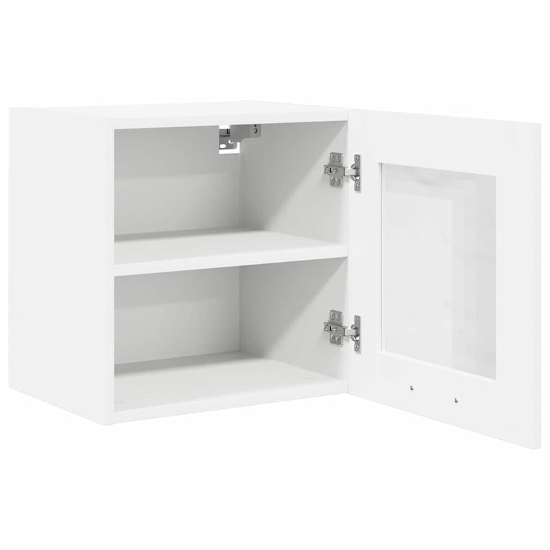 vidaXL Hanging Cabinet with Door White 40 x 31 x 40 cm Engineered Wood