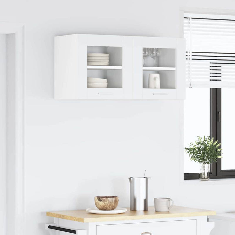 vidaXL Hanging Cabinet 2 pcs White 40 x 31 x 40 cm Engineered Wood
