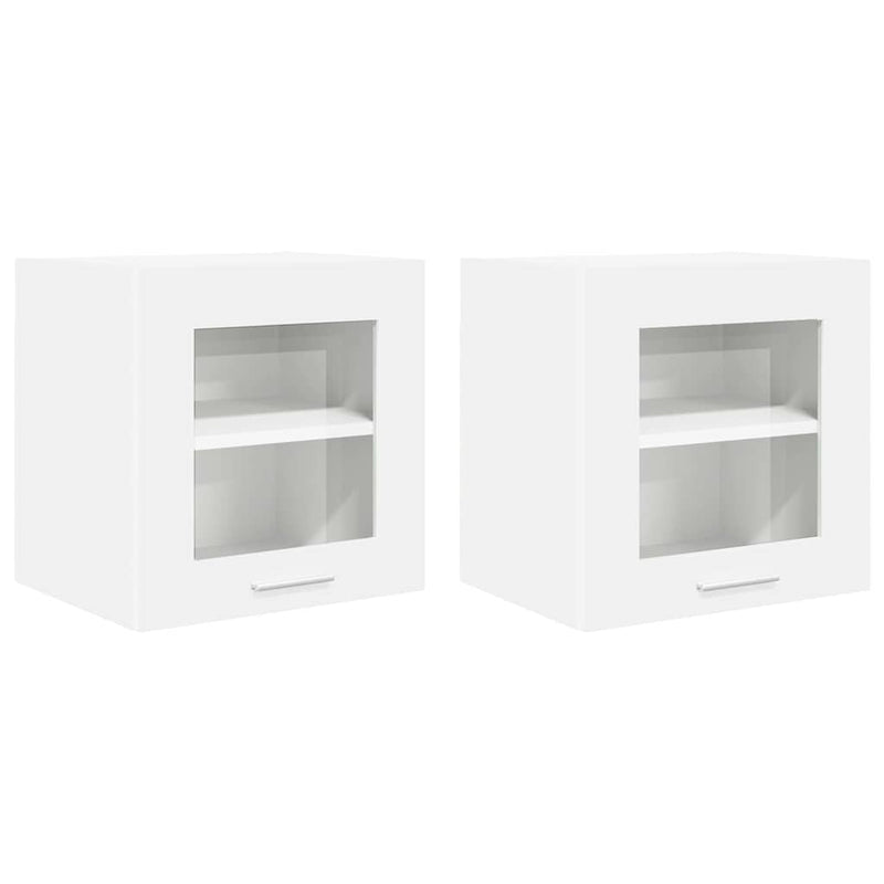vidaXL Hanging Cabinet 2 pcs White 40 x 31 x 40 cm Engineered Wood