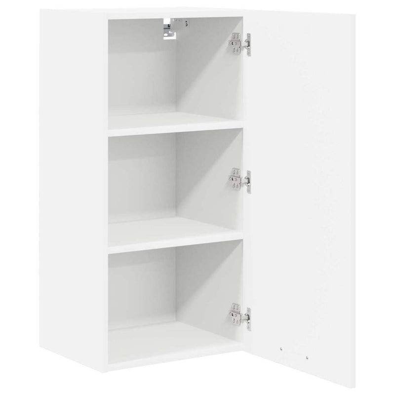 vidaXL Hanging Cabinet with Door White 40 x 31 x 80 cm Engineered Wood