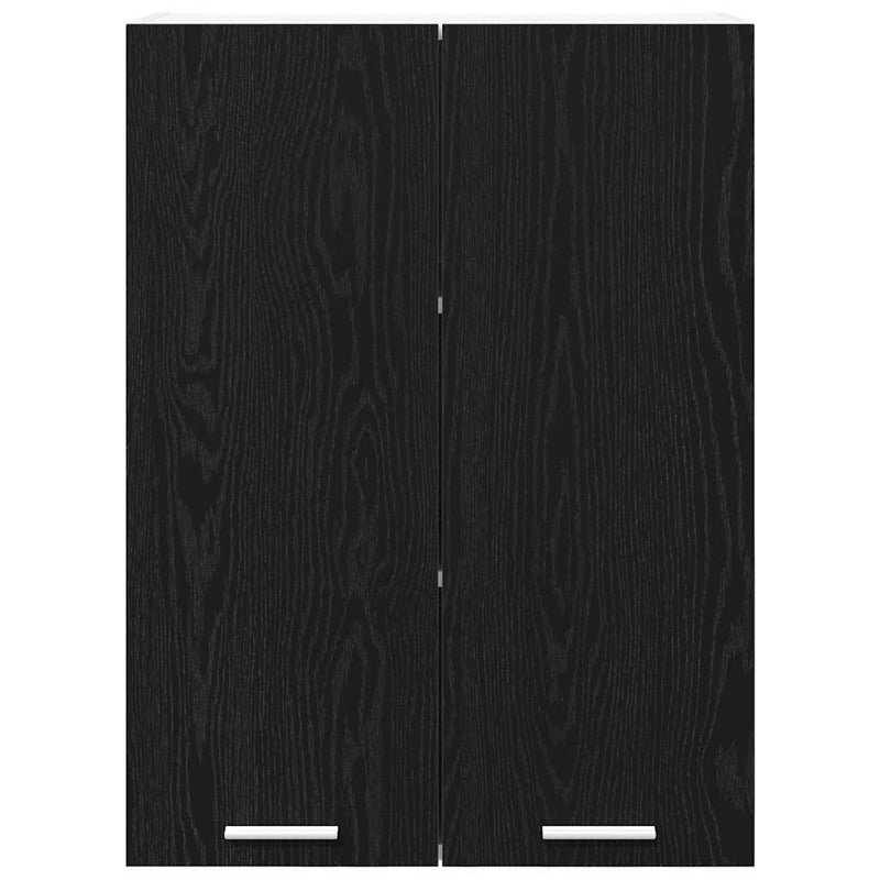 vidaXL Hanging Cabinet Black Oak 60 x 31 x 80 cm Engineered Wood