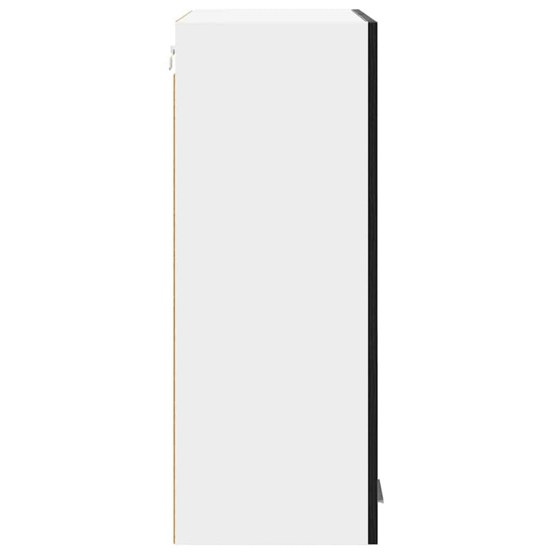 vidaXL Hanging Cabinet Black Oak 60 x 31 x 80 cm Engineered Wood