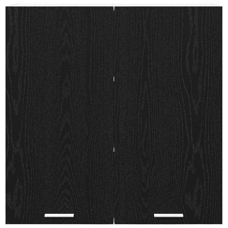 vidaXL Hanging Cabinet Black Oak 80 x 31 x 80 cm Engineered Wood