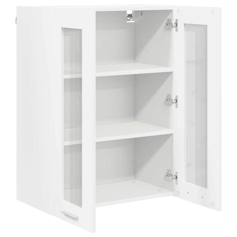 vidaXL Hanging Cabinet with Door White 60 x 31 x 80 cm Engineered Wood