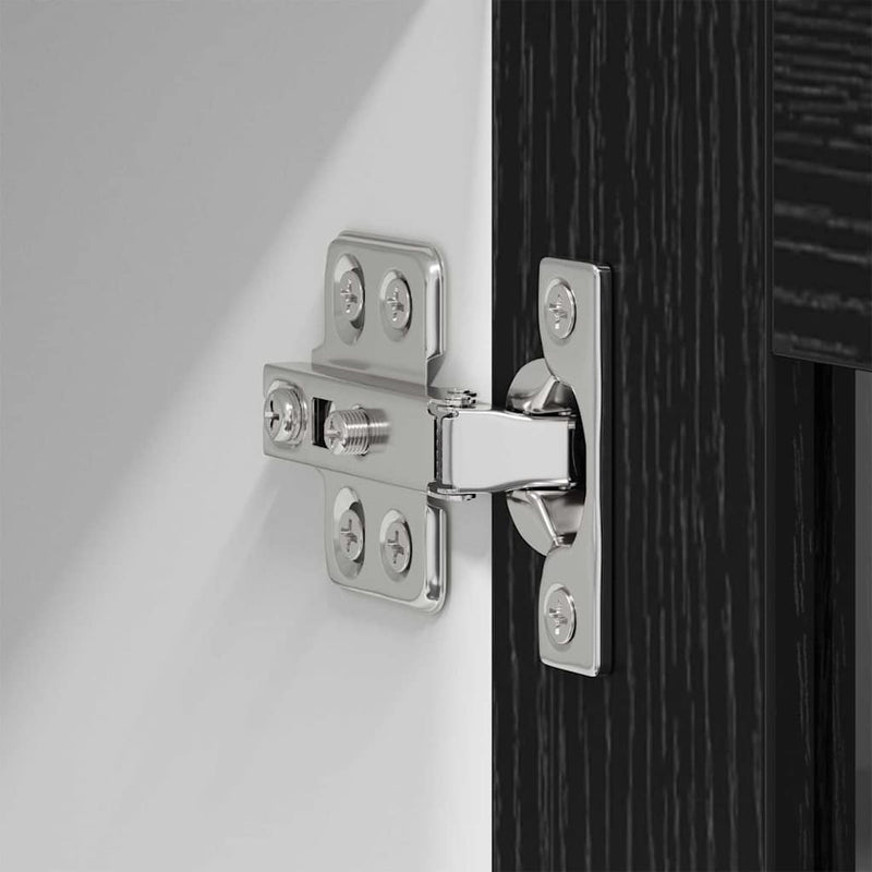 vidaXL Hanging Cabinet Black Oak 80 x 31 x 80 cm Engineered Wood