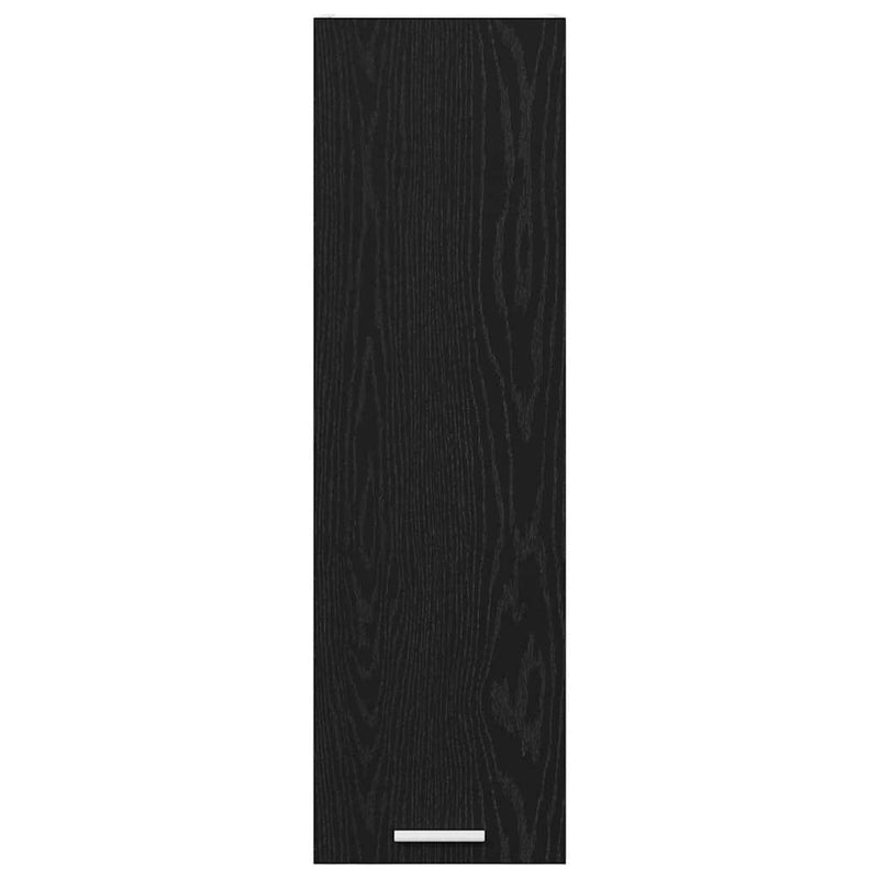 vidaXL Hanging Cabinet Black Oak 30 x 31 x 100 cm Engineered Wood