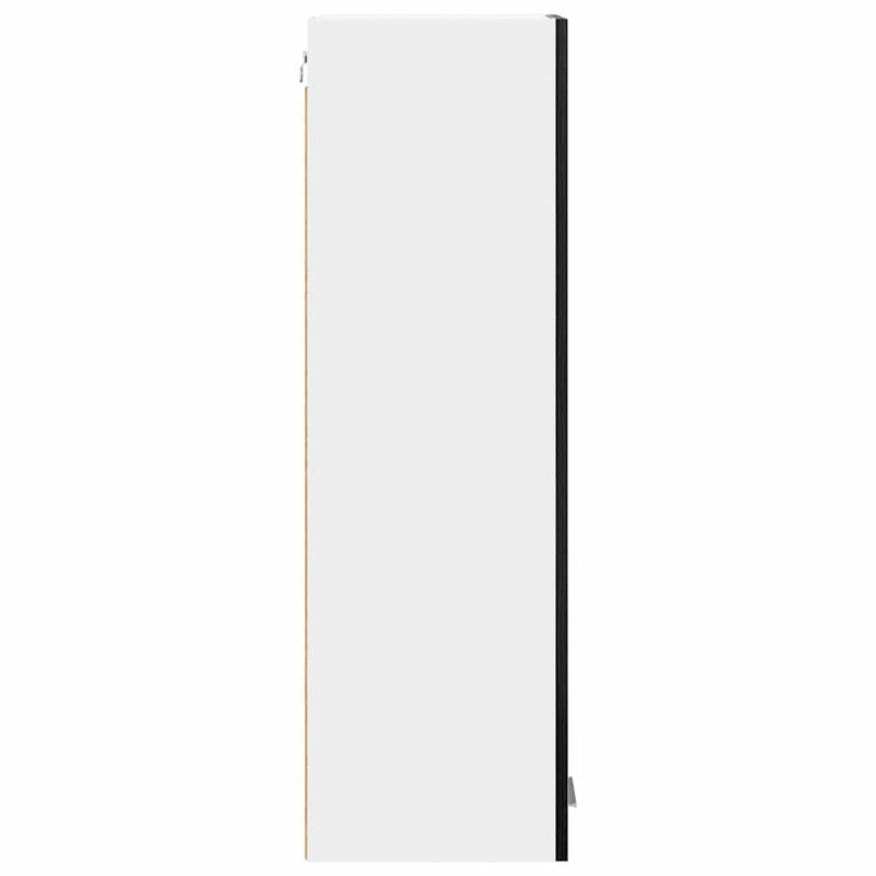 vidaXL Hanging Cabinet Black Oak 30 x 31 x 100 cm Engineered Wood