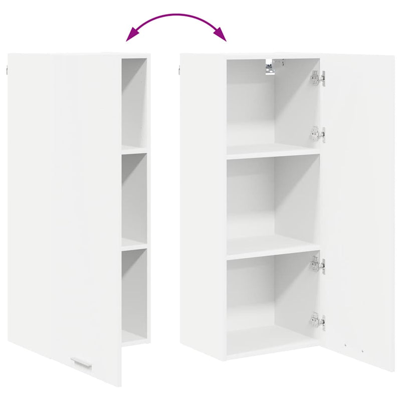 vidaXL Hanging Cabinet White 40 x 31 x 100 cm Engineered Wood