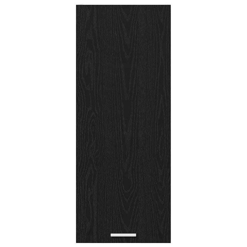 vidaXL Hanging Cabinet Black Oak 40 x 31 x 100 cm Engineered Wood