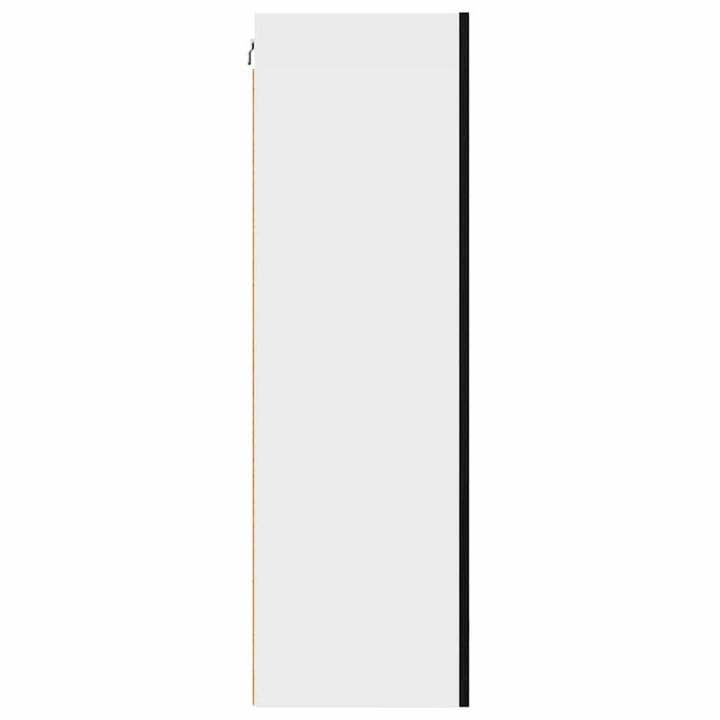 vidaXL Hanging Cabinet with Door Black Oak and White 50 x 31 x 100 cm