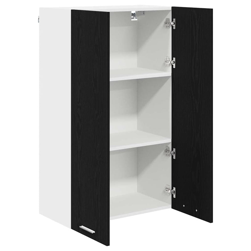 vidaXL Hanging Cabinet Black Oak 60 x 31 x 100 cm Engineered Wood