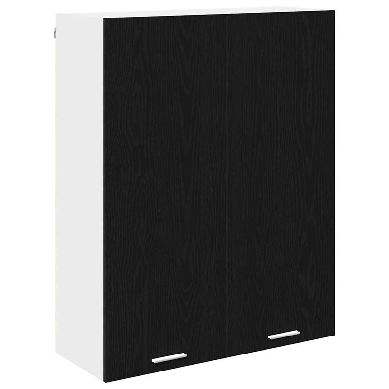 vidaXL Hanging Cabinet Black Oak 80 x 31 x 100 cm Engineered Wood