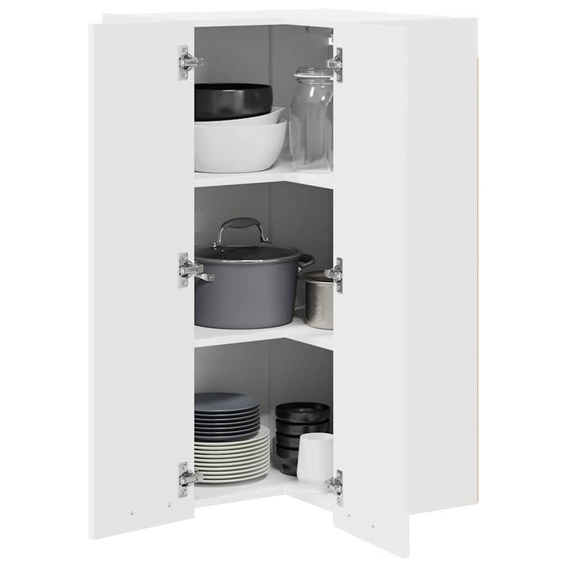 vidaXL Hanging Cabinet White 57 x 57 x 100 cm Engineered Wood