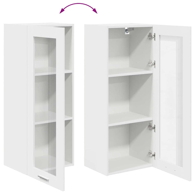 vidaXL Hanging Cabinet White 40 x 31 x 100 cm Engineered Wood