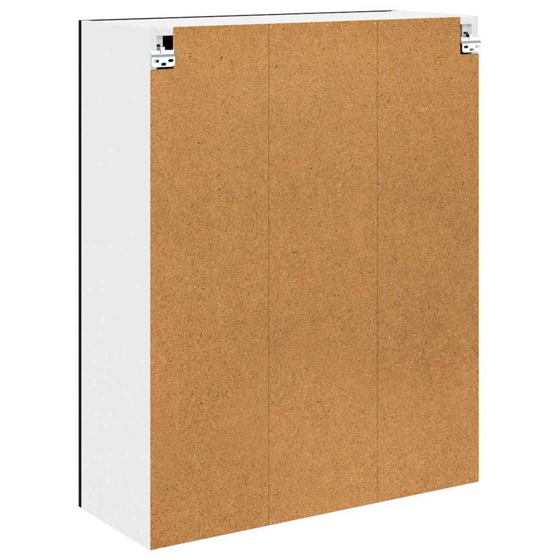 vidaXL Hanging Cabinet Black Oak 80 x 31 x 100 cm Engineered Wood